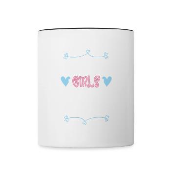 Après-Ski Girls Tour Heart - Mug contrasté - blanc/noir - Devant