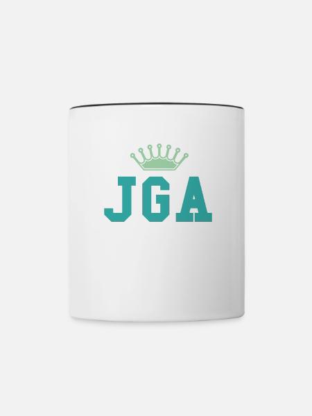Jga 2024 Junggesellenabschied - Tasse zweifarbig - Weiß/Schwarz