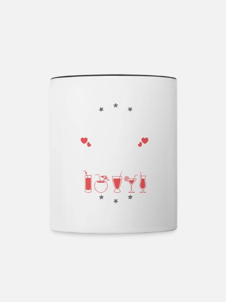 Greece Drinking Team - Tasse zweifarbig - Weiß/Schwarz