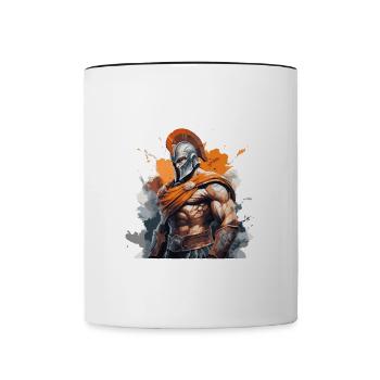 Spartan Muscles Gladiator Gym - Mug contrasté - blanc/noir - Devant
