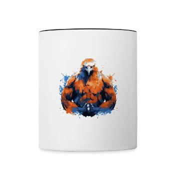 Eagle Muscles Musculation Bête - Mug contrasté - blanc/noir - Devant