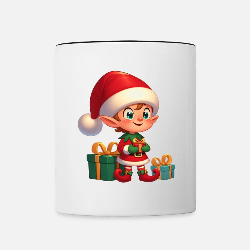 lutin 1 - Mug contrasté - blanc/noir