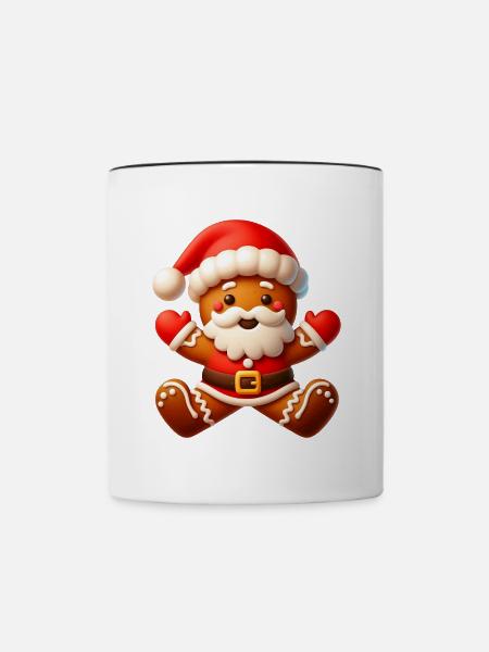 Lebkuchen 5 - Tasse zweifarbig - Weiß/Schwarz