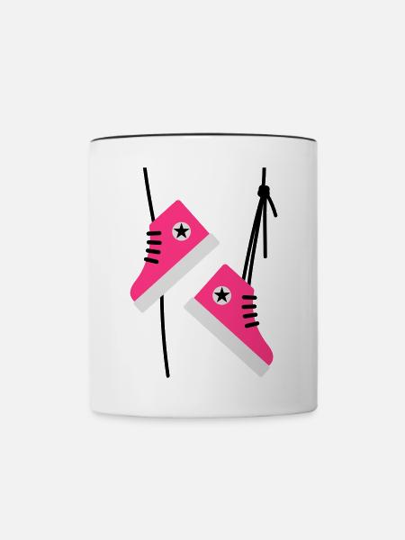 Chuckies - Tasse zweifarbig - Weiß/Schwarz