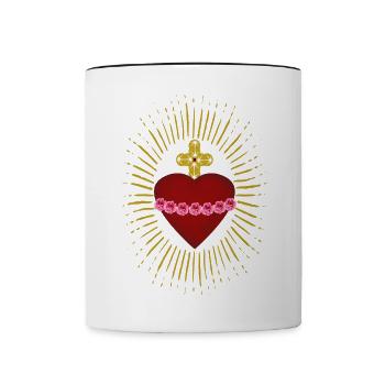 Ordensmitglied des Heiligsten Herzens Mariens - Tasse zweifarbig - Weiß/Schwarz - Vorne