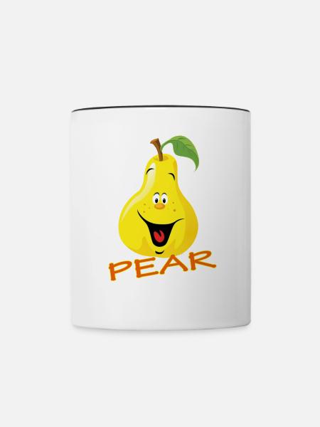 PEAR - Tasse zweifarbig - Weiß/Schwarz