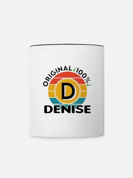 Denise - Tasse zweifarbig - Weiß/Schwarz
