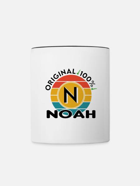 Noah - Tasse zweifarbig - Weiß/Schwarz