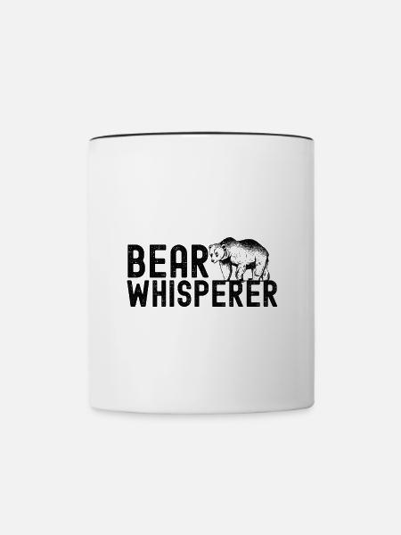 Bär - Tasse zweifarbig - Weiß/Schwarz