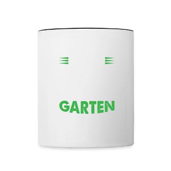 Only the hardest come in the garden gift - Contrasting Mug - white/black - Front