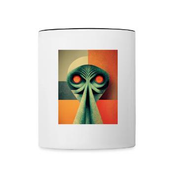 Alinen bauhaus Vintage Style v 01 - Tasse zweifarbig - Weiß/Schwarz - Vorne