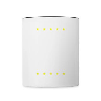 Marié Equipe Bachelor, Mariage - Mug contrasté - blanc/noir - Devant