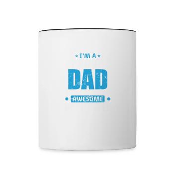 I'm a Proud Dad of a Varnisher Beruf - Tasse zweifarbig - Weiß/Schwarz - Vorne