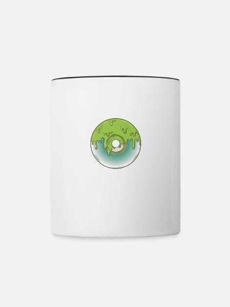 CD Retrospeichermodul Datenträger - Tasse zweifarbig - Weiß/Schwarz