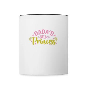 Dada's little Princess - Tasse zweifarbig - Weiß/Schwarz - Vorne