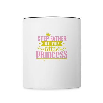 Step Father of the little Princess - Contrasting Mug - white/black - Front