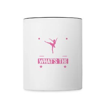 without Dance what's the Pointe Ballet - Contrasting Mug - white/black - Front