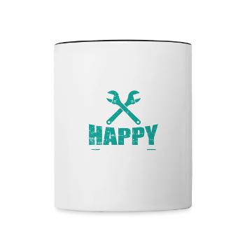 Let's Celebrate Happy Labor Day - Tasse zweifarbig - Weiß/Schwarz - Vorne