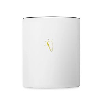 Bachelor of Arts Kreative Künste - Tasse zweifarbig - Weiß/Schwarz - Vorne