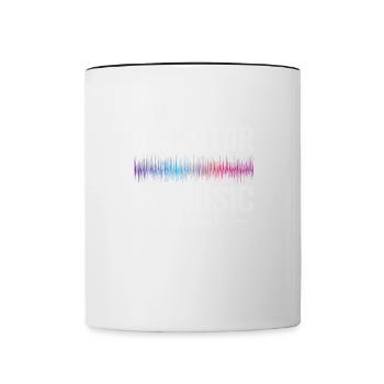Bachelor of Music (B.Mus.) - Tasse zweifarbig - Weiß/Schwarz - Vorne