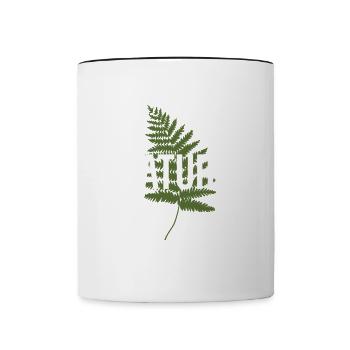 Geschenkidee für Naturfan - Tasse zweifarbig - Weiß/Schwarz - Vorne