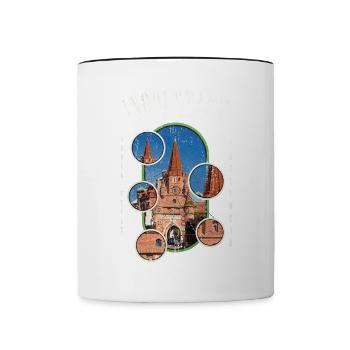 Ingolstadt Deutschland Stadt Skyline Heimat Liebe - Tasse zweifarbig - Weiß/Schwarz - Vorne