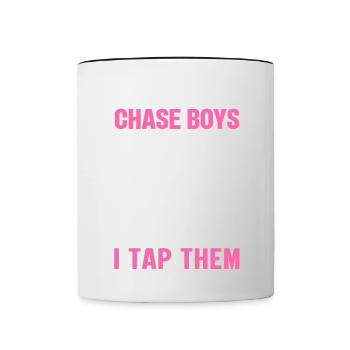 Boxing Sports Lifestyle Martial Arts Freestyle Geschen - Contrasting Mug - white/black - Front