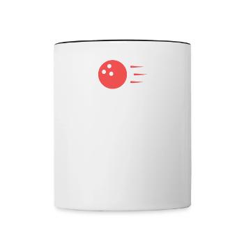 Bowling Dictons Bowling Bowler Skittles Cadeau - Mug contrasté - blanc/noir - Devant
