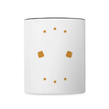 Équipe de fête en Californie - Mug contrasté - blanc/noir - Devant