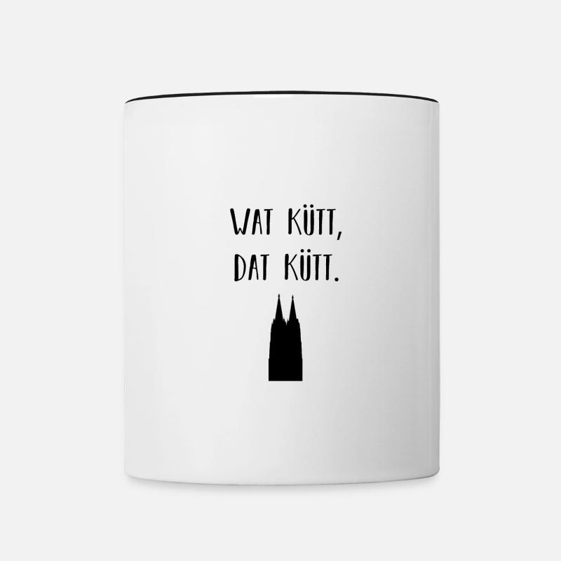Kölsch - Mug contrasté - blanc/noir