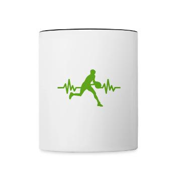 Haertbeat Basketball - États-Unis - Sports d’équipe - Cerceaux - Mug contrasté - blanc/noir - Devant