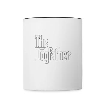 Bluetick Coonhound Dog Dad Dogfather Dogs Daddy Fa - Contrasting Mug - white/black - Front