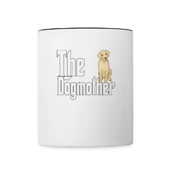 Golden Retriever Dog Mom Dogmother Dogs Mommy - Mug contrasté - blanc/noir - Devant