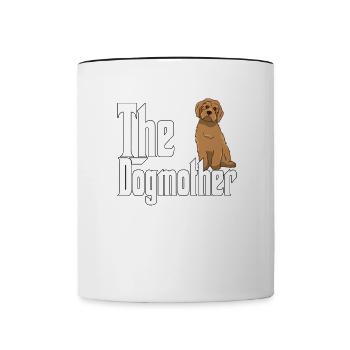 Labradoodle Chien Maman Chienne Chiens Maman - Mug contrasté - blanc/noir - Devant