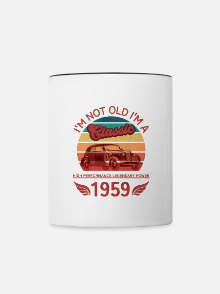 Ich bin nicht alt - Tasse zweifarbig - Weiß/Schwarz