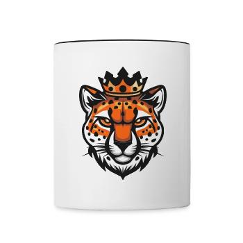 Gepard Krone - Tasse zweifarbig - Weiß/Schwarz - Vorne