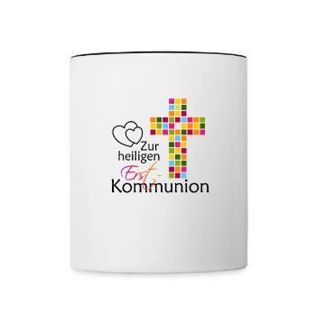 For Holy First Communion 2025 1 - Contrasting Mug - white/black - Front