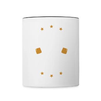 Indonésie Party Crew - Mug contrasté - blanc/noir - Devant