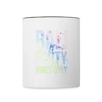 Bali Party Vibes - Tasse zweifarbig - Weiß/Schwarz - Vorne