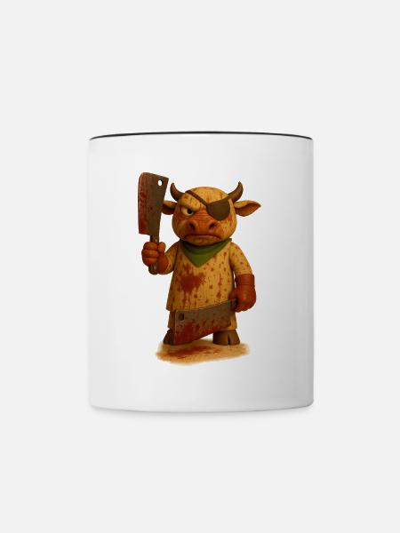 Meatcow - Tasse zweifarbig - Weiß/Schwarz