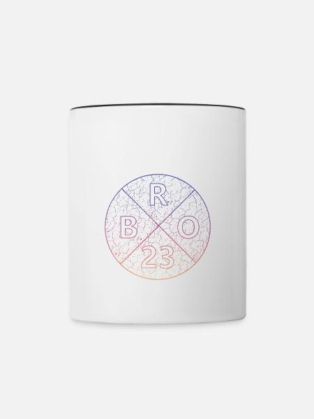 Brother 23 - Tasse zweifarbig - Weiß/Schwarz