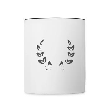 Shetlandpony Pferde Reiten Pony Geschenkidee - Tasse zweifarbig - Weiß/Schwarz - Vorne