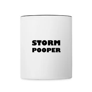 Storm Pooper - Tasse zweifarbig - Weiß/Schwarz - Vorne