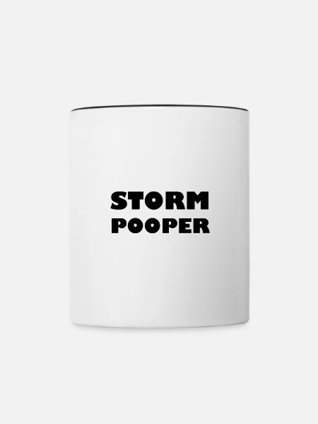 Storm Pooper - Tasse zweifarbig - Weiß/Schwarz