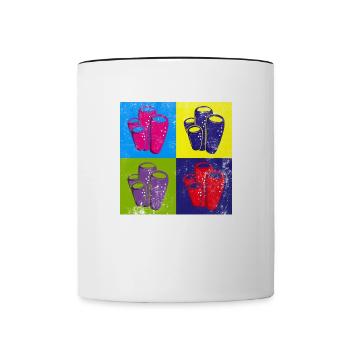 Gods Wisdom, récifs coralliens, emploi, océan, - Mug contrasté - blanc/noir - Devant