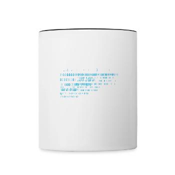 i d rather be phishing, cyber security team - Mug contrasté - blanc/noir - Devant