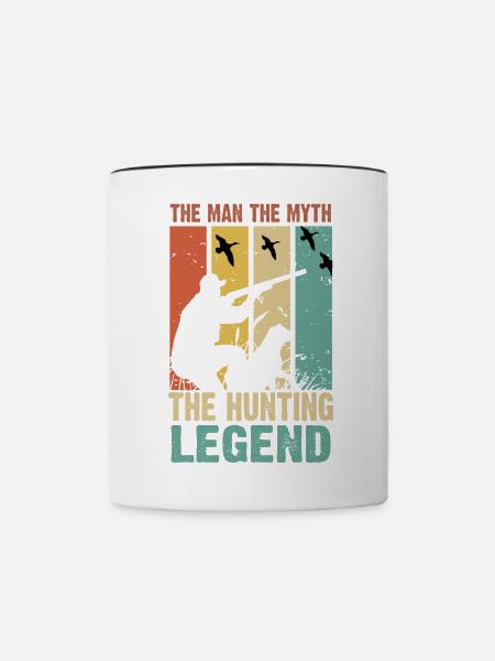 Jäger Jagen - Tasse zweifarbig - Weiß/Schwarz