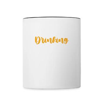 Croatia Drinking Team - Contrasting Mug - white/black - Front