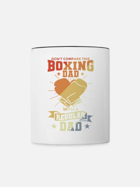 Boxer Papa - Tasse zweifarbig - Weiß/Schwarz