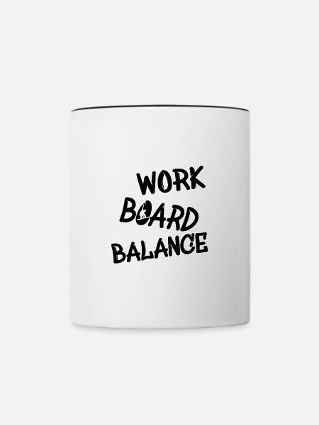 Snowboard Snowboarden Snowboarder Snowboarderin - Tasse zweifarbig - Weiß/Schwarz